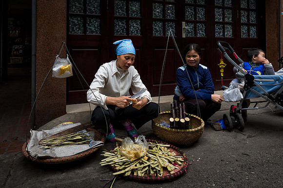 Woman Selling Sugar Cane, Hanoi