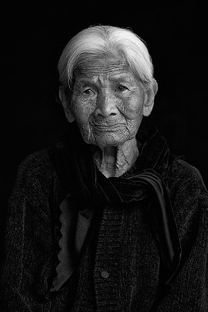 Elder Portrait BW